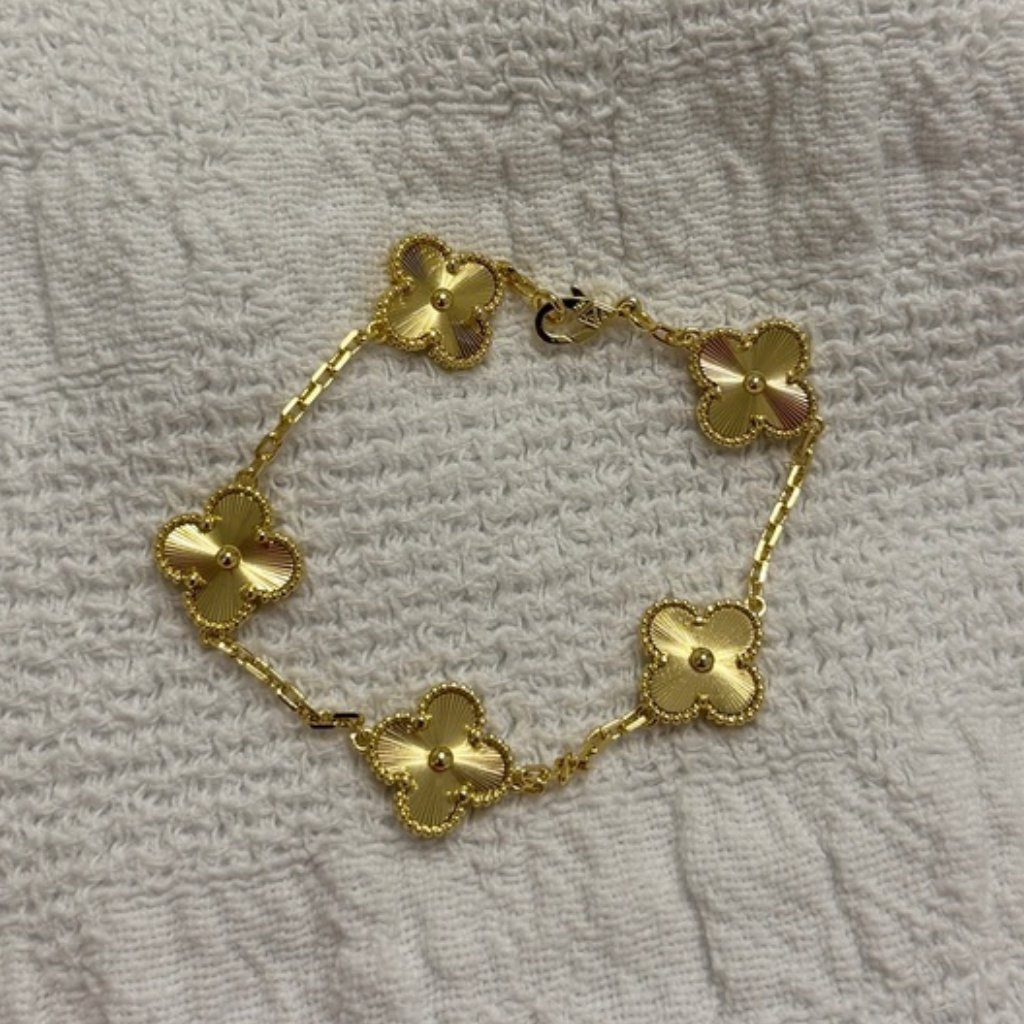 Gold Guilloche Bracelet